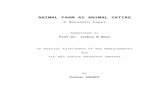 ANIMAL FARM AS ANIMAL SATIRE