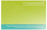 The Stockholm memorandum - Tipping the scales towards sustainability