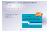 Governance, Policy, and Economics of Intergovernmental River Basin Management G. J. Kauffman 2015
