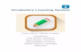 Vocabulary Learning System