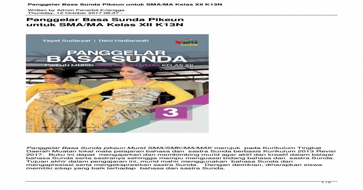 Download Buku Prigel Basa Jawa Kelas 12 Pdf Download File Guru