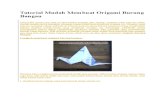 Tutorial Mudah Membuat Origami Burung Bangau