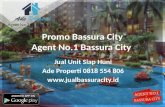 Promo bassura city 0818 554 806 Jual Unit Siap Huni