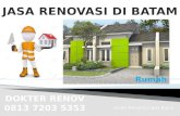 0813 7203 5353 (Telkomsel), Jasa Renovasi Rumah di Batam