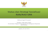 Status dan Strategi Sosialisasi RAN/RAD-GRK - iesr.or.id .â€¢ Sosialisasi di tingkat daerah telah
