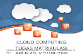 Tugas Aplikasi Komputer Cloud Computing