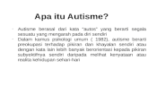 Apa Itu Autisme