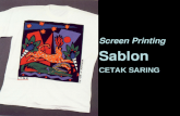 Screen Printing Sablon CETAK SARING