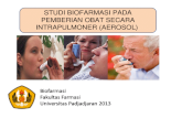 Studi Biofarmasetika Obat Intrapulmonar