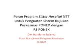PeranProgram Sister Hospital NTT dengan RS PONEK . Dwi Handono, MKes.pdf 1.Tersedianya penyediaan layanan