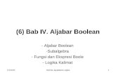 6  Bab IV Aljabar boolean