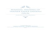 Remidial Training of Trainer Kader Dakwah Halal