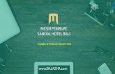 Mesin Pembuat Sandal Hotel Bali