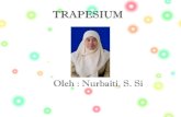 TRAPESIUM - Jenis Trapesium Ada beberapa jenis trapesium : 1. trapesium sama kaki Ciri-ciri : â€¢ Memiliki sepasang sisi sejajar â€¢ Sisi yang tidak sejajar panjangnya sama