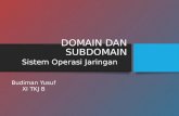 Domain and subdomain in Windows Server 2008 Budiman Yusuf ( SMKN 1 Kota Bekasi )
