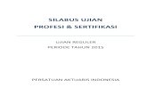 SILABUS UJIAN PROFESI & SERTIFIKASI - .2. Standart dan Fungsi Akuntasi 3. Alur dan Konsep Akuntasi