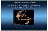 SONATA PARA PIANO Op. 36 â€œBRIBRIâ€‌ ... Sonata para Piano Op. 36 "Bribri" (2018) Piano mp q=80 mf