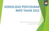 Konsolidasi penyusunan rkpd 2022 2020. 12. 15.آ  RKPD 2022 Dasar Hukum Pedoman Substansi RKPD Substansi