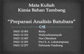 Preparasi Analisis Batubara (Uji Proksimat&Ultimat)