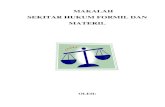 Drs.H. Sudirman Malaya, SH, MH (Hukum Formil Dan Materil)