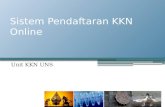 Sistem Pendaftaran KKN Online