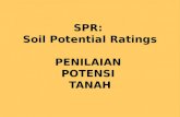 SPR:  Soil Potential Ratings PENILAIAN  POTENSI  TANAH