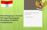 pentingnya sosial perkembangan budaya politik indonesia