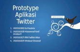 Prototype aplikasi twitter